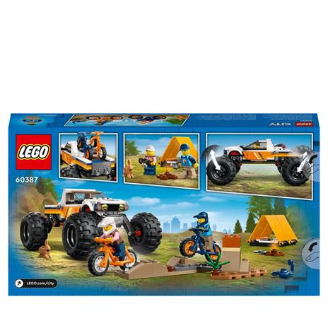 LEGO City 60387 Avventure sul Fuoristrada 4x4, Veicolo Giocattolo Stile Monster Truck e 2 Mountain Bike, Giochi per Bambini - 8