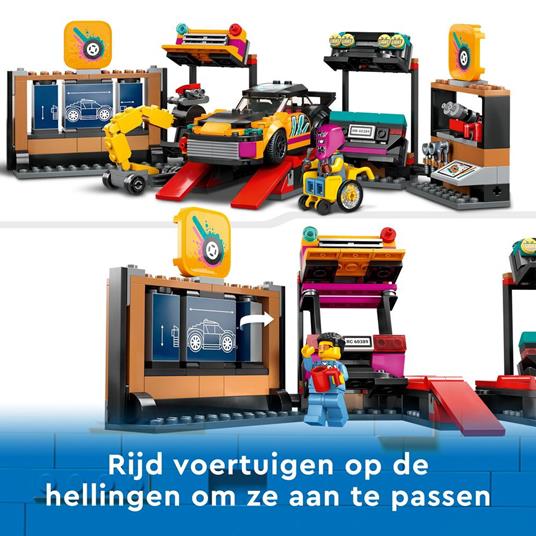 LEGO City 60389 Garage Auto Personalizzato con 2 Macchine