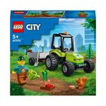 LEGO City 60390 Trattore del Parco con Rimorchio Giocattolo, Giochi per Bambini con Minifigure e Animali, Idea Regalo
