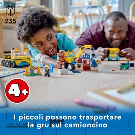Coperta Per Bambini Con Camion Da Cantiere Fosforescente | Plaid In Flanella 152x203 Cm | Regalo Per Piccoli Fan Di Escavatori