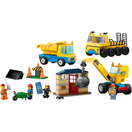 LEGO City 60391 Camion da Cantiere e Gru con Palla da Demolizione Set con Veicoli Giocattolo Giochi Educativi per Bambini 4+ - 7