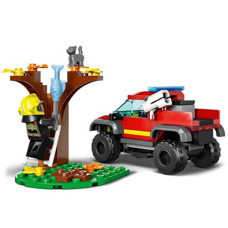 LEGO City Fire 60393 Soccorso sul Fuoristrada dei Pompieri, Camion Giocattolo dei Vigili del Fuoco 4x4, Giochi per Bambini - 4