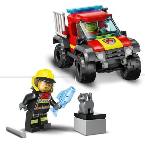 LEGO City Fire 60393 Soccorso sul Fuoristrada dei Pompieri, Camion Giocattolo dei Vigili del Fuoco 4x4, Giochi per Bambini - 5