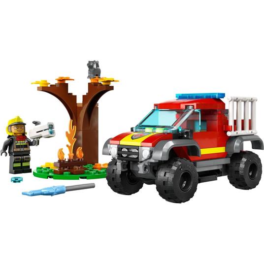 LEGO City Fire 60393 Soccorso sul Fuoristrada dei Pompieri, Camion Giocattolo dei Vigili del Fuoco 4x4, Giochi per Bambini - 7
