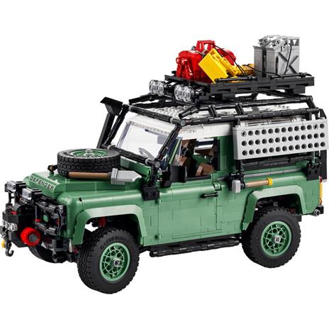 LEGO Icons 10317 land rover classic defender 90, modellismo per adulti, modellino di auto off-road 4×4 - 7