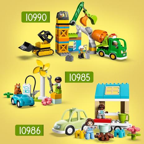 LEGO DUPLO Town 10985 Turbina Eolica e Auto Elettrica Macchina Giocattolo Giochi Educativi per Bambini Set Vita Sostenibile - 6