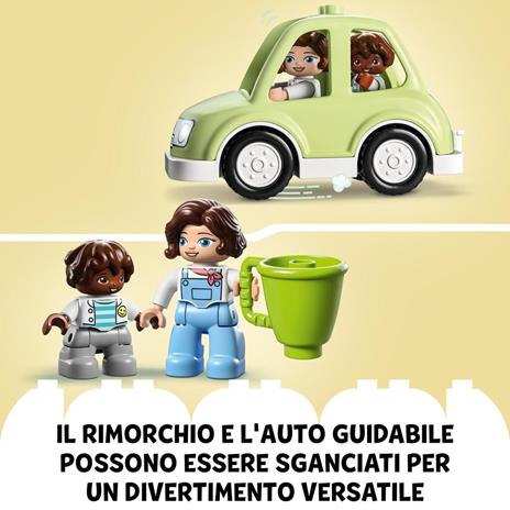 LEGO DUPLO Town 10986 Casa su Ruote, Set da Campeggio con Mattoncini Grandi, Macchina Giocattolo per Bambini dai 2 Anni - 7