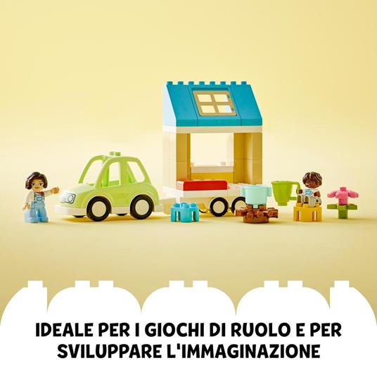 LEGO DUPLO Town 10986 Casa su Ruote, Set da Campeggio con Mattoncini Grandi, Macchina Giocattolo per Bambini dai 2 Anni - 9