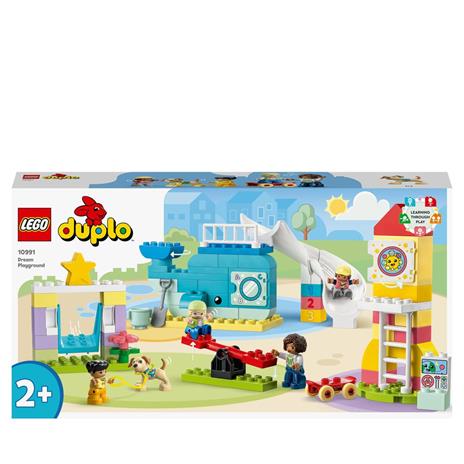 LEGO DUPLO 10991 Il Parco Giochi dei Sogni, Giochi per Bambini 2+ Anni con Balena e Razzo da Costruire con i Mattoncini