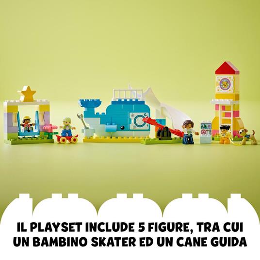 LEGO DUPLO 10991 Il Parco Giochi dei Sogni, Giochi per Bambini 2+ Anni con Balena e Razzo da Costruire con i Mattoncini - 4