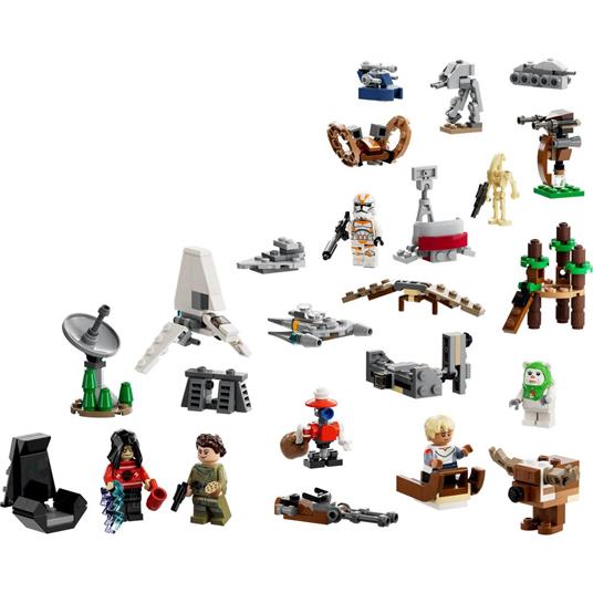 LEGO Star Wars 75366 Calendario dell'Avvento 2023, 24 Regali di Natale 9 Personaggi, 10 Veicoli Giocattolo e 5 Mini-Modelli - 7