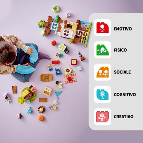 LEGO DUPLO 10993 Casa sullAlbero 3 in 1, Giochi per Bambini 3+ Anni, Attività Didattiche con 4 Personaggi - 3
