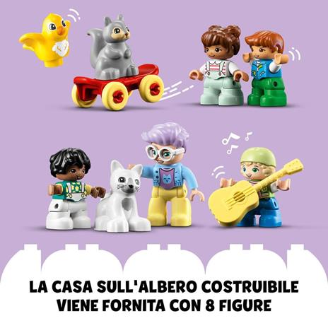 LEGO DUPLO 10993 Casa sullAlbero 3 in 1, Giochi per Bambini 3+ Anni, Attività Didattiche con 4 Personaggi - 5