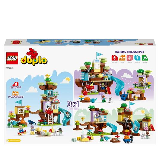 LEGO DUPLO 10993 Casa sullAlbero 3 in 1, Giochi per Bambini 3+ Anni, Attività Didattiche con 4 Personaggi - 8