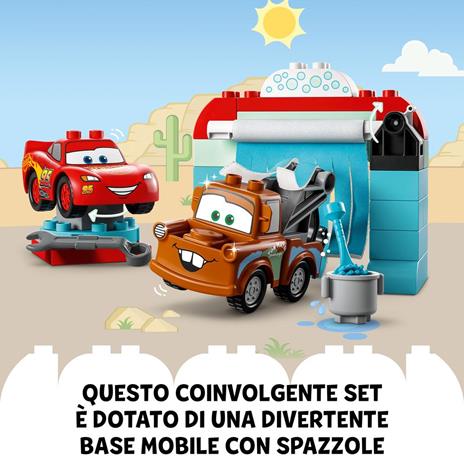 LEGO DUPLO Disney Pixar Cars 10996 Divertimento allAutolavaggio con Saetta McQueen e Cricchetto Macchine - 5