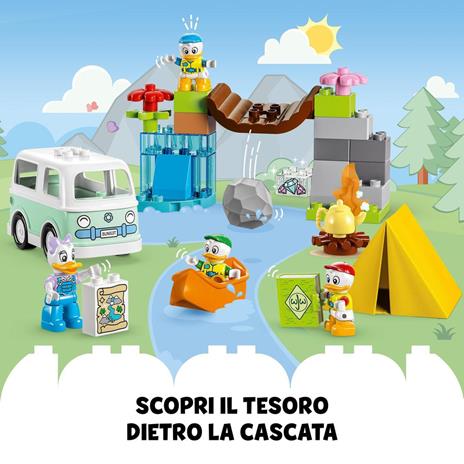 LEGO DUPLO Disney Topolino e i Suoi Amici 10997 Avventura in Campeggio con Camper Giocattolo e Paperina Giochi per Bambini 2+ - 5