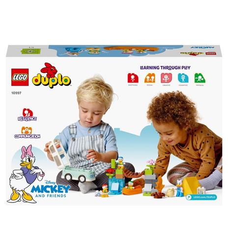 LEGO DUPLO Disney Topolino e i Suoi Amici 10997 Avventura in Campeggio con Camper Giocattolo e Paperina Giochi per Bambini 2+ - 8