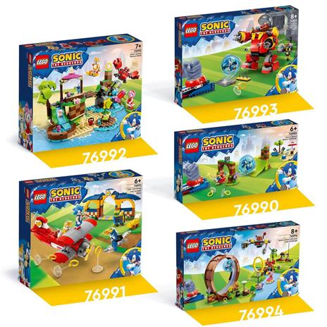 LEGO Sonic the Hedgehog 76990 Sfida della Sfera di Velocità di Sonic Giocattolo con 3 Personaggi Giochi per Bambini 6+ Anni - 6