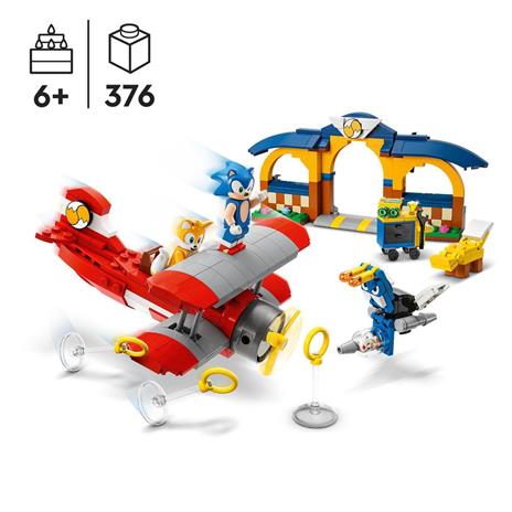 LEGO Sonic the Hedgehog 76991 Laboratorio di Tails e Aereo Tornado con Aereo Giocattolo e 4 Personaggi Giochi per Bambini 6+ - 3