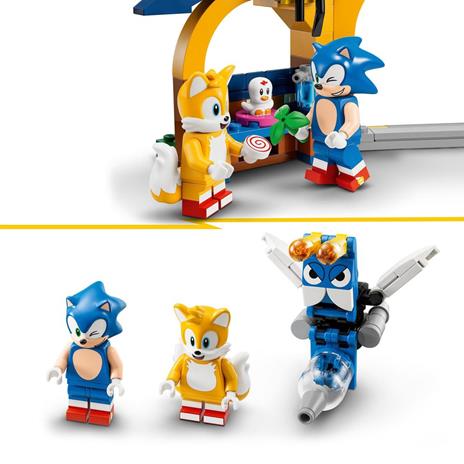 LEGO Sonic the Hedgehog 76991 Laboratorio di Tails e Aereo Tornado con Aereo Giocattolo e 4 Personaggi Giochi per Bambini 6+ - 5