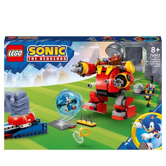 LEGO Sonic the Hedgehog 76993 Sonic vs. Robot Death Egg del Dr. Eggman, Gioco per Bambini 8+ Anni con Sfera della Velocità