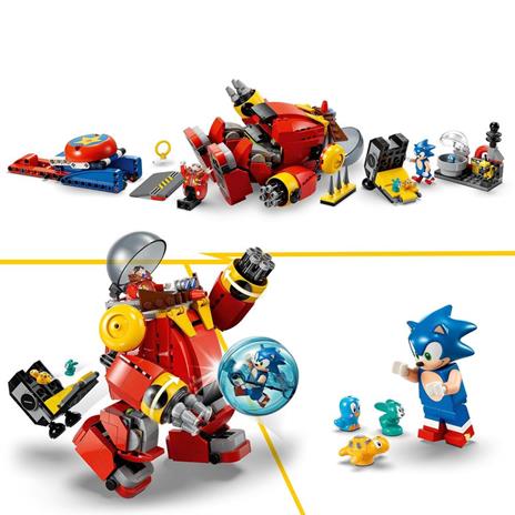 LEGO Sonic the Hedgehog 76993 Sonic vs. Robot Death Egg del Dr. Eggman, Gioco per Bambini 8+ Anni con Sfera della Velocità - 4