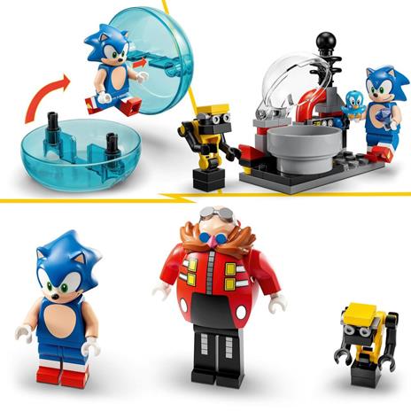 LEGO Sonic the Hedgehog 76993 Sonic vs. Robot Death Egg del Dr. Eggman, Gioco per Bambini 8+ Anni con Sfera della Velocità - 5
