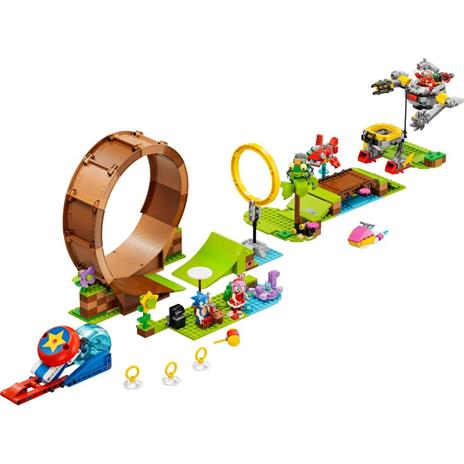 LEGO Sonic the Hedgehog 76994 Sfida del Giro della Morte nella Green Hill Zone di Sonic, Gioco per Bambini con 9 Personaggi - 7