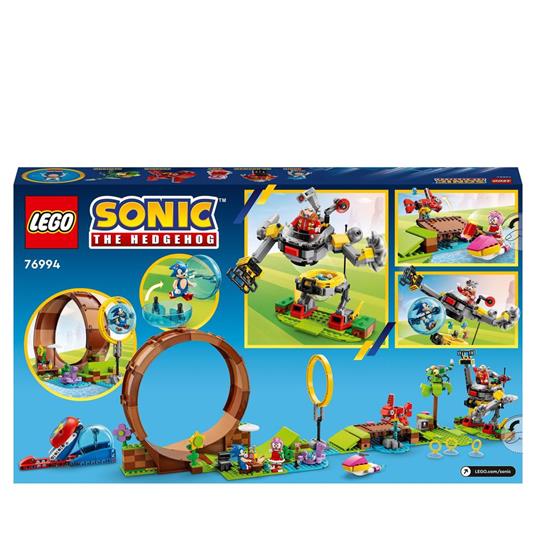 LEGO Sonic the Hedgehog 76994 Sfida del Giro della Morte nella Green Hill Zone di Sonic, Gioco per Bambini con 9 Personaggi - 8