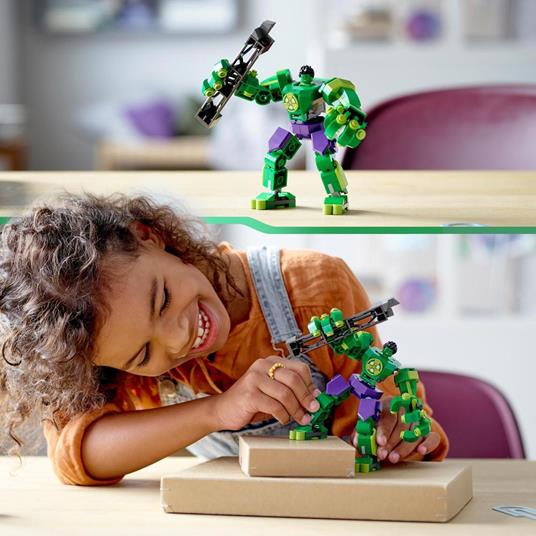 LEGO Marvel 76241 Armatura Mech Hulk, Set Action Figure Supereroe Avengers, Giochi per Bambini dai 6 Anni, Idea Regalo - 2