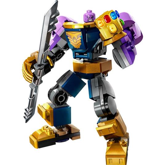 LEGO Marvel 76242 Armatura Mech Thanos, Set Action Figure Supereroe Avengers con Guanto dell'Infinito, Giochi per Bambini - 7