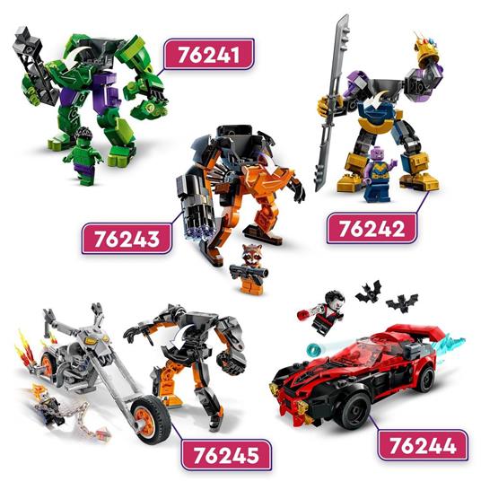 LEGO Marvel 76243 Armatura Mech Rocket, Action Figure Supereroe Guardiani della Galassia, Idea Regalo Avengers per Bambini - 6