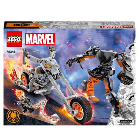 LEGO Marvel 76245 Mech e Moto di Ghost Rider, Giocattolo con Action Figure Snodabile di Supereroe, Idea Regalo per Bambini 7+ - 8