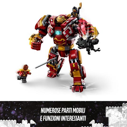 LEGO Marvel 76247 Hulkbuster: La Battaglia di Wakanda, Action Figure Mech di Hulk, Avengers: Infinity War, Giochi per Bambini - 4