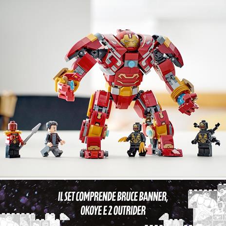 LEGO Marvel 76247 Hulkbuster: La Battaglia di Wakanda, Action Figure Mech di Hulk, Avengers: Infinity War, Giochi per Bambini - 6