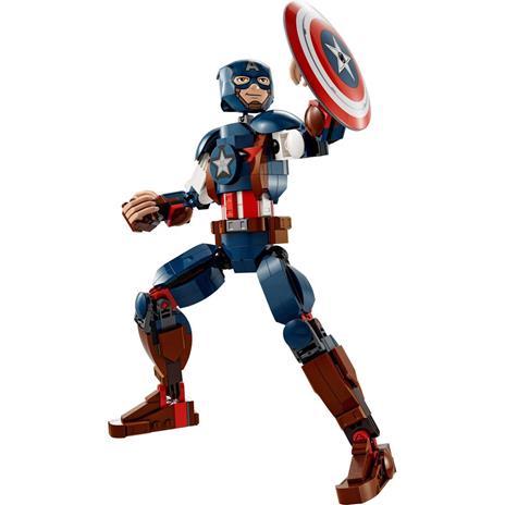 LEGO Marvel 76258 Personaggio di Captain America, Gioco da Costruire per Bambini con Scudo, Collezione Supereroi Avengers - 8