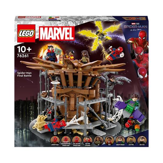 LEGO Marvel 76261 La Battaglia Finale di Spider-Man, Spider-Man: No Way Home con 3 Minifigure Peter Parker