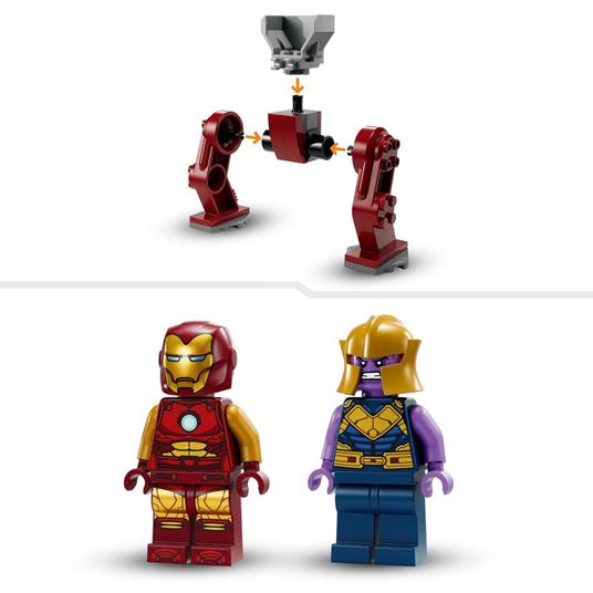 LEGO Marvel 76263 Iron Man Hulkbuster vs. Thanos Gioco per Bambini 4+ Anni Action Figure con Aereo Giocattolo e 2 Minifigure - 5