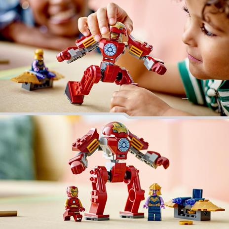 LEGO Marvel 76263 Iron Man Hulkbuster vs. Thanos Gioco per Bambini 4+ Anni Action Figure con Aereo Giocattolo e 2 Minifigure - 6