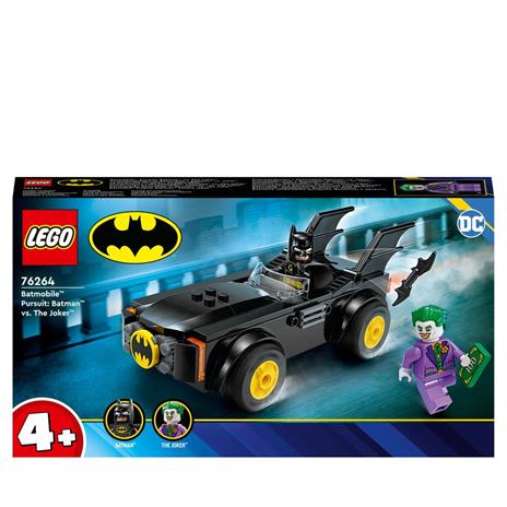 LEGO DC 76264 Inseguimento sulla Batmobile: Batman vs. The Joker Set con 2 Minifigure di Supereroi Giochi per Bambini 4+ Anni