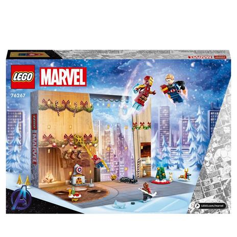 LEGO Marvel 76267 Calendario dellAvvento degli Avengers 2023 con 24 Regali da Supereroi, Regalo di Natale per Bambini - 8