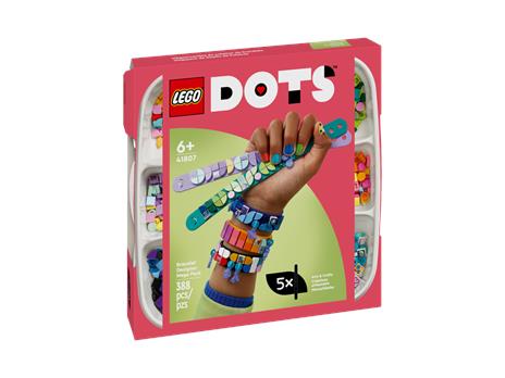 LEGO DOTS 41807 Megapack Designer di Braccialetti 5in1, Creare Gioielli con Colori Cosmici ed Estivi, Bracciale dell'Amicizia