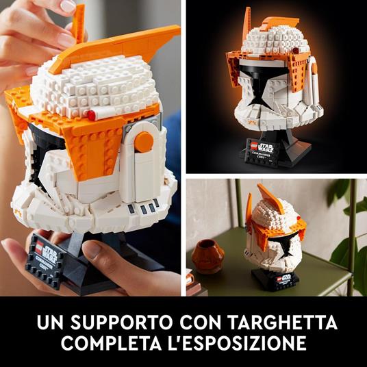 LEGO Star Wars 75350 Casco del Comandante Clone Cody, Serie Caschi 2023, Collezione per Adulti da The Clone Wars, Idea Regalo - 4