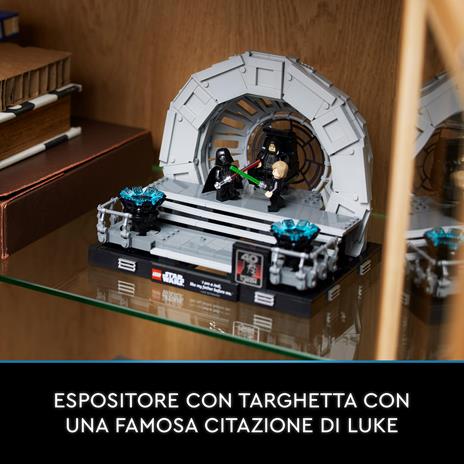LEGO 75352 Star Wars Diorama Sala del Trono dell’Imperatore, Set Duello Spade Laser, 40° Anniversario del Ritorno dello Jedi - 12