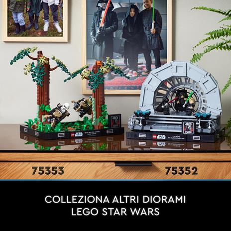 LEGO 75352 Star Wars Diorama Sala del Trono dell’Imperatore, Set Duello Spade Laser, 40° Anniversario del Ritorno dello Jedi - 13