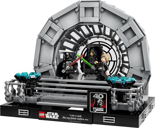 LEGO 75352 Star Wars Diorama Sala del Trono dell’Imperatore, Set Duello Spade Laser, 40° Anniversario del Ritorno dello Jedi - 15