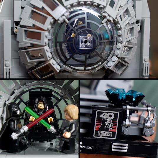 LEGO 75352 Star Wars Diorama Sala del Trono dell’Imperatore, Set Duello Spade Laser, 40° Anniversario del Ritorno dello Jedi - 3