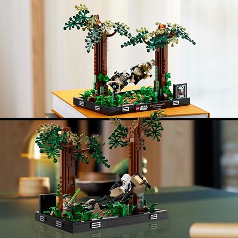 LEGO 75353 Star Wars Diorama Inseguimento con lo Speeder su Endor con Luke Skywalker, Principessa Leia e Scout Trooper - 4