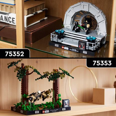 LEGO 75353 Star Wars Diorama Inseguimento con lo Speeder su Endor con Luke Skywalker, Principessa Leia e Scout Trooper - 5