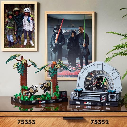 LEGO 75353 Star Wars Diorama Inseguimento con lo Speeder su Endor con Luke Skywalker, Principessa Leia e Scout Trooper - 6